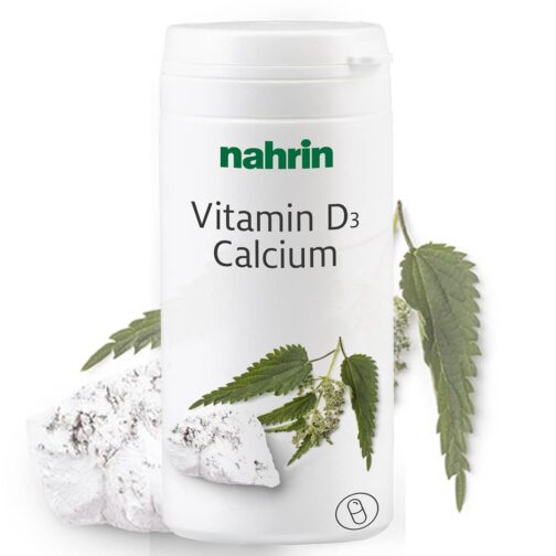 D-vitaminas + kalcio kapsulės su dilgėlių ekstraktu ir folio rūgštimi