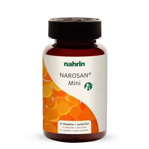 Multivitaminai Narosan Mini, apelsinų skonio guminukai, 80 vnt.